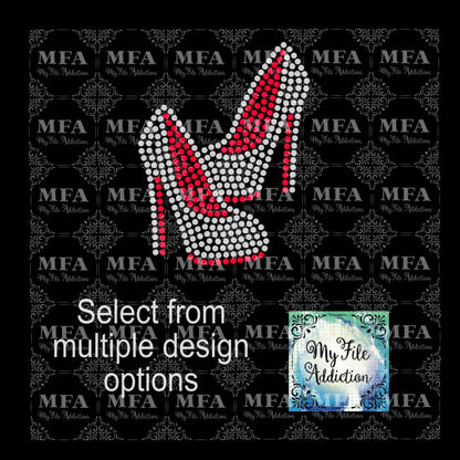 Stilettoes Single Rhinestone Design