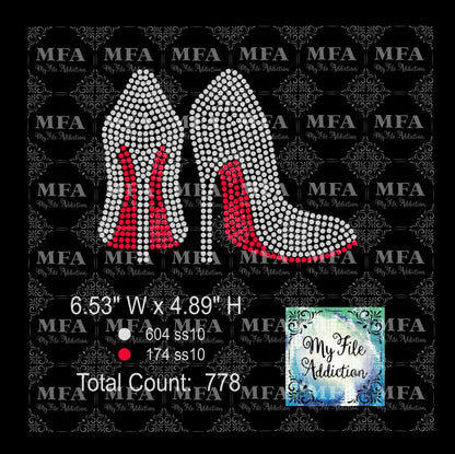 Stilettoes Single Rhinestone Design