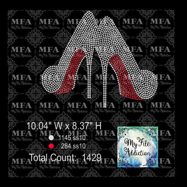 Stilettoes Single Rhinestone Design