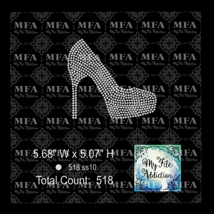 Stilettoes Single Rhinestone Design