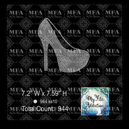 Stilettoes Single Rhinestone Design