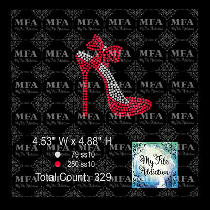 Stilettoes Single Rhinestone Design