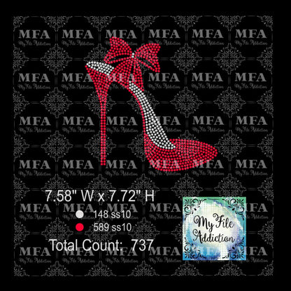 Stilettoes Single Rhinestone Design