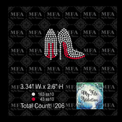 Stilettoes Single Rhinestone Design