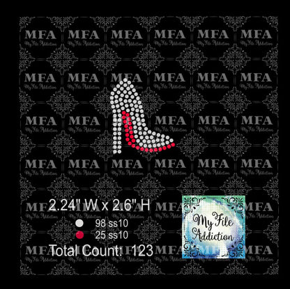 Stilettoes Single Rhinestone Design