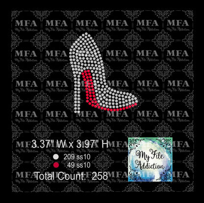 Stilettoes Single Rhinestone Design