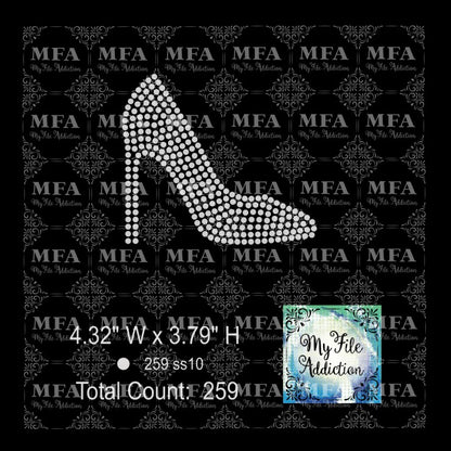 Stilettoes Single Rhinestone Design