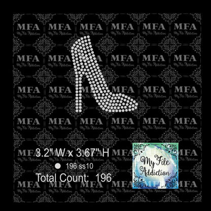 Stilettoes Single Rhinestone Design