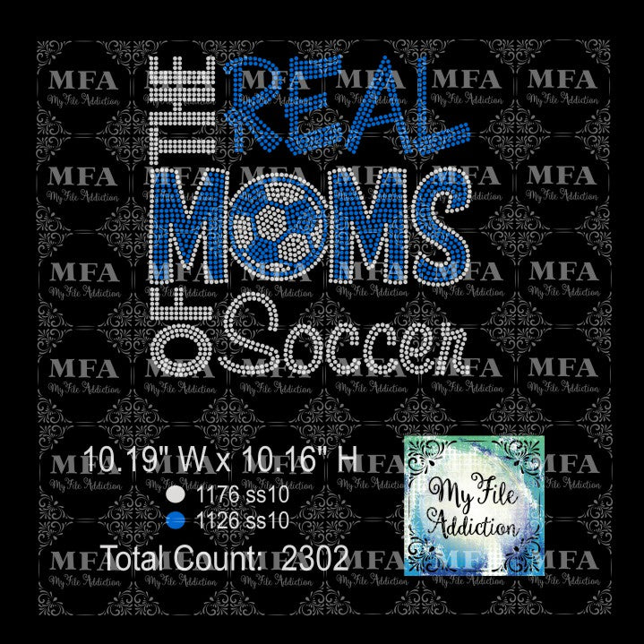 The Real Moms of Soccer Rhinestone Digital Download File - My File Addiction