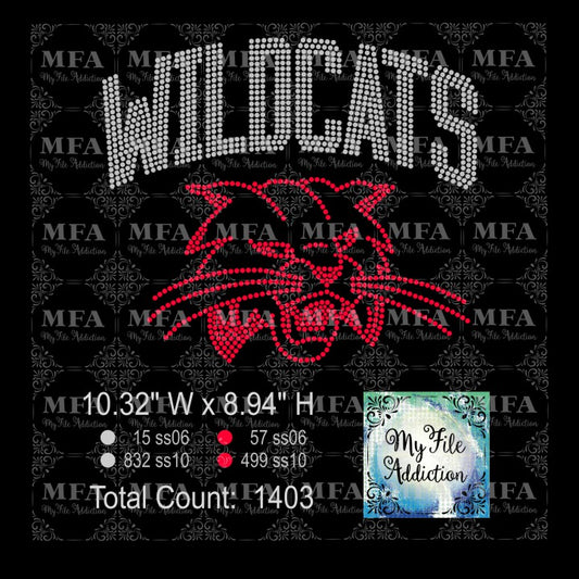 Wildcats Rhinestone Digital Download File
