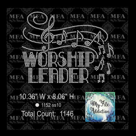Worship Leader Rhinestone Digital Download File
