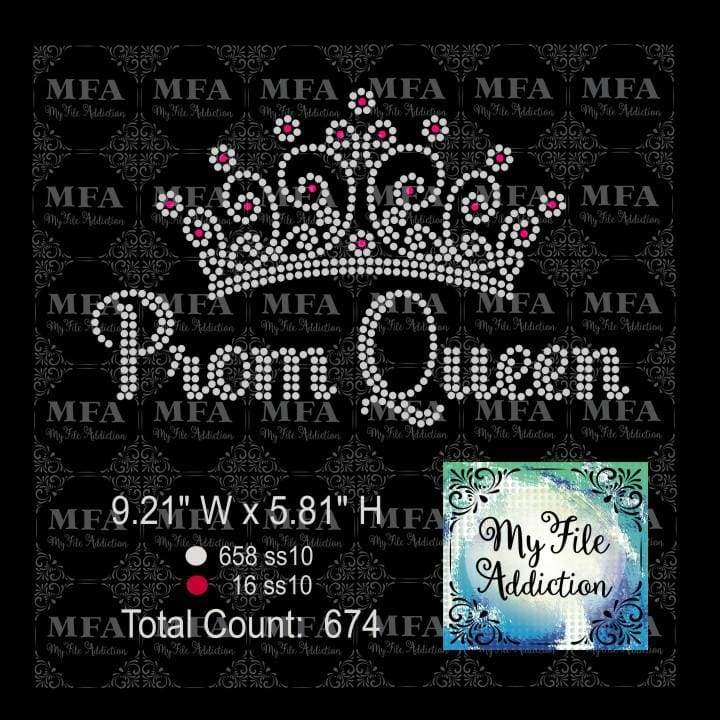 Prom Queen Rhinestone Digital Download File - My File Addiction